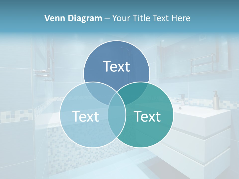 Shower Mosaic Sink PowerPoint Template