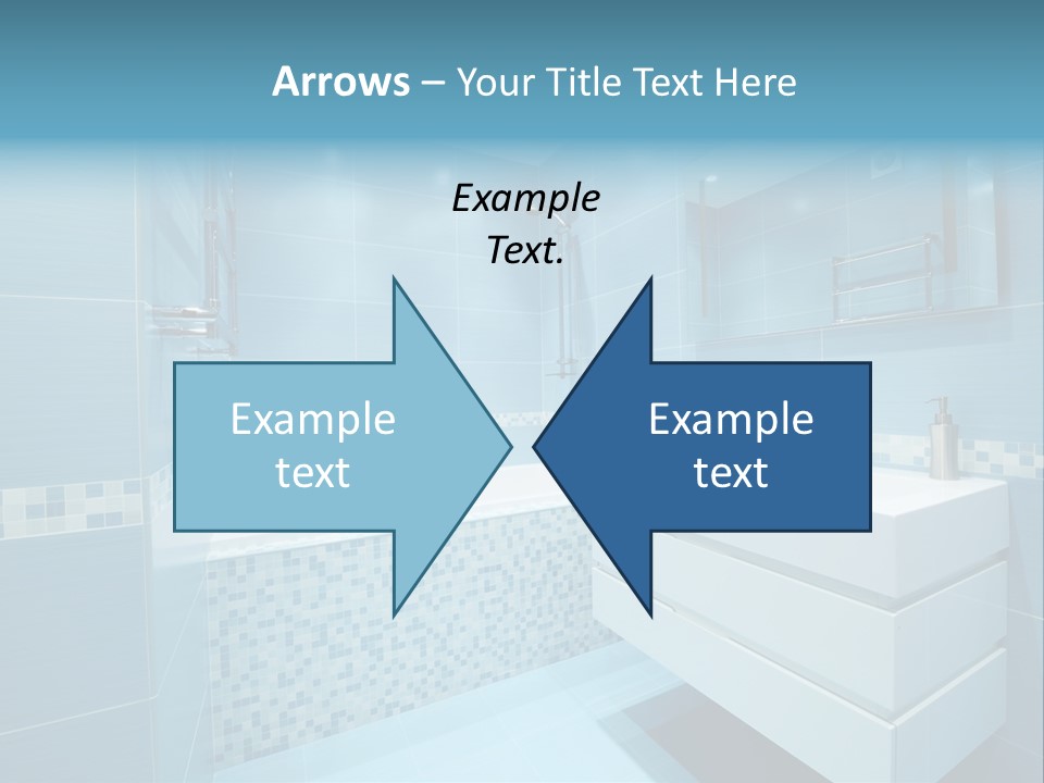 Shower Mosaic Sink PowerPoint Template