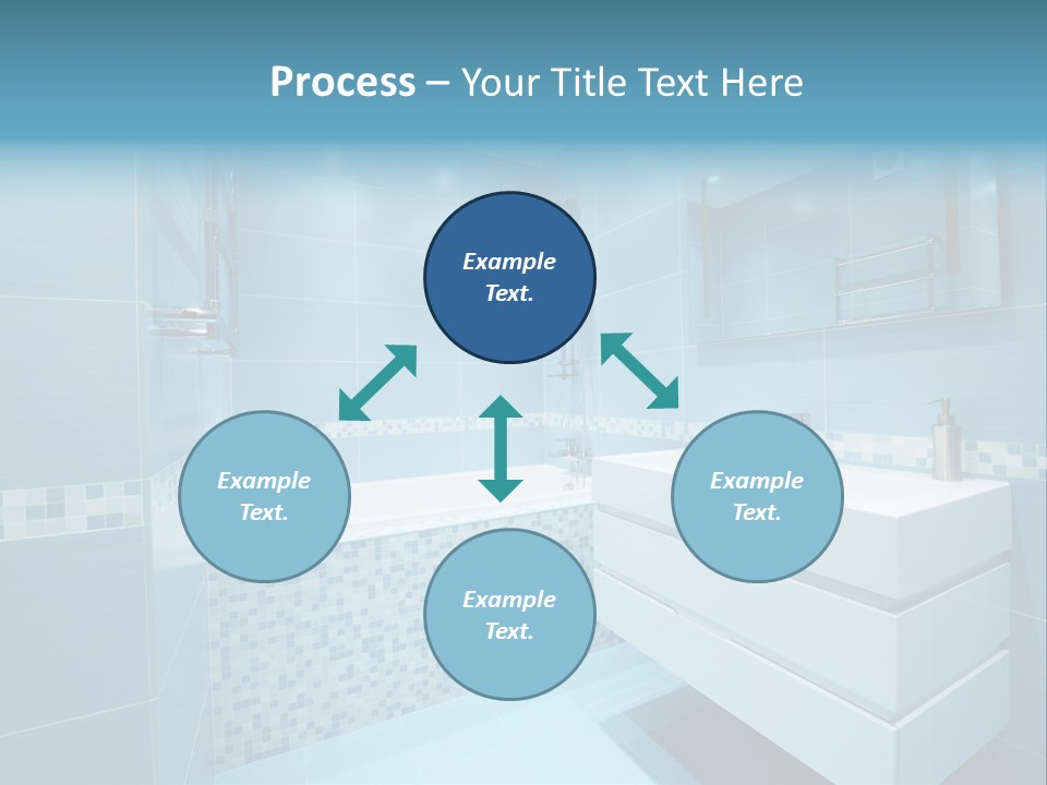 Shower Mosaic Sink PowerPoint Template