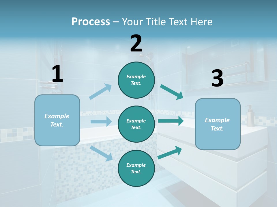 Shower Mosaic Sink PowerPoint Template