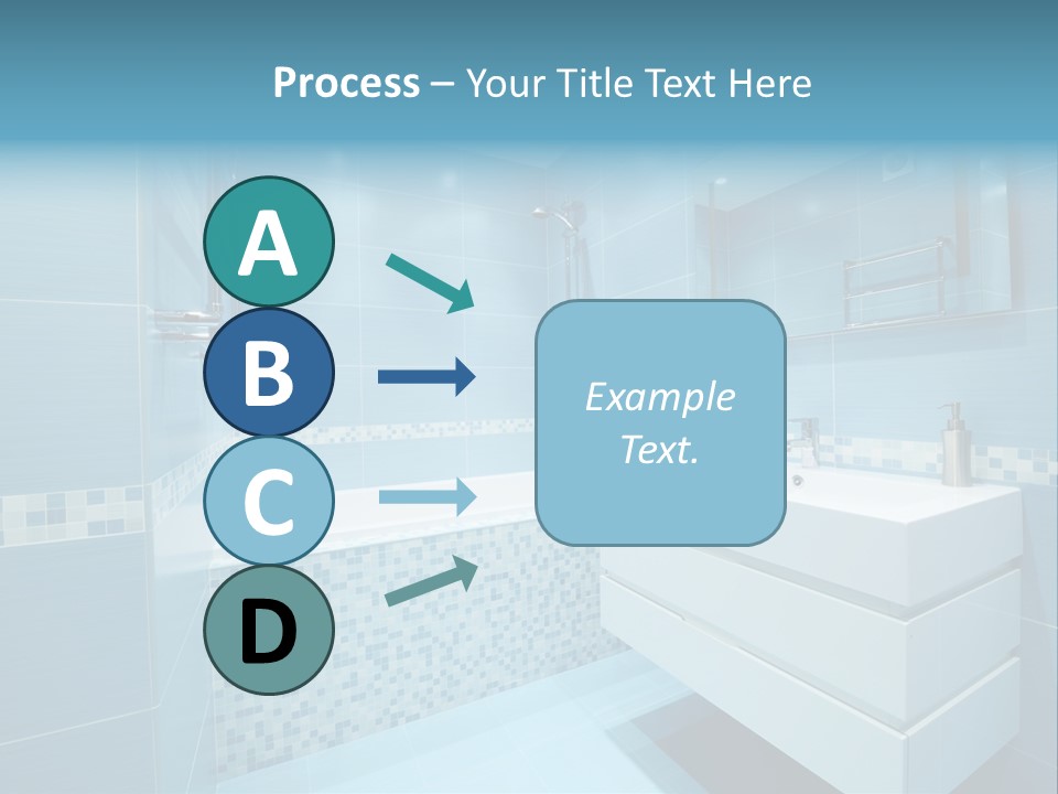 Shower Mosaic Sink PowerPoint Template