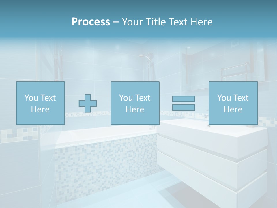 Shower Mosaic Sink PowerPoint Template