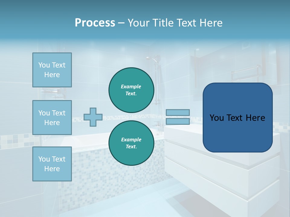 Shower Mosaic Sink PowerPoint Template
