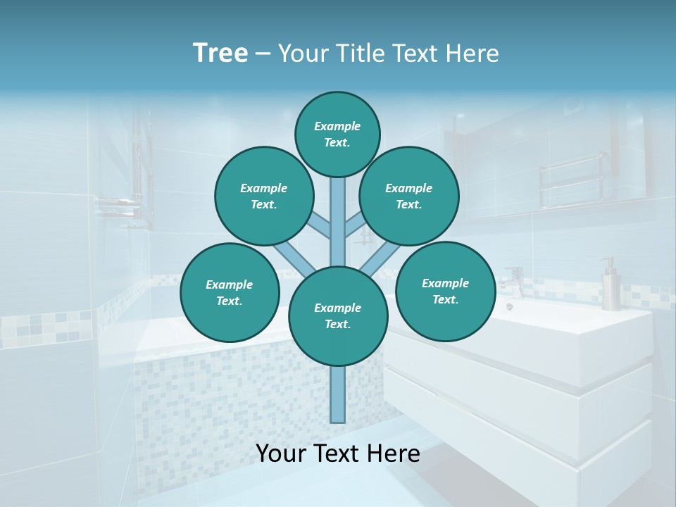 Shower Mosaic Sink PowerPoint Template