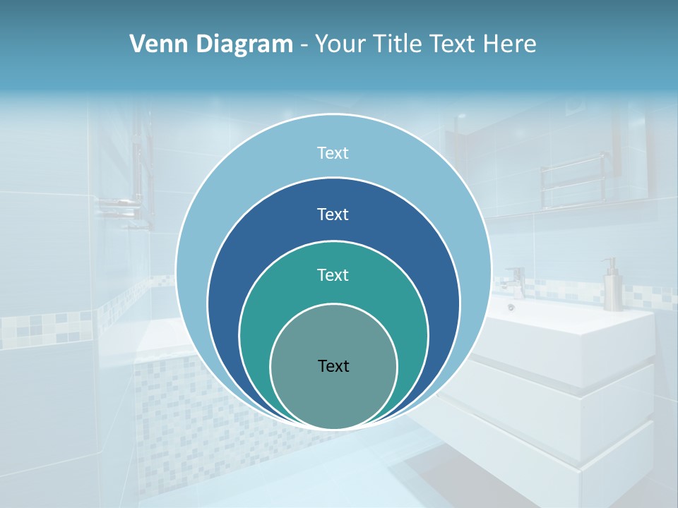 Shower Mosaic Sink PowerPoint Template