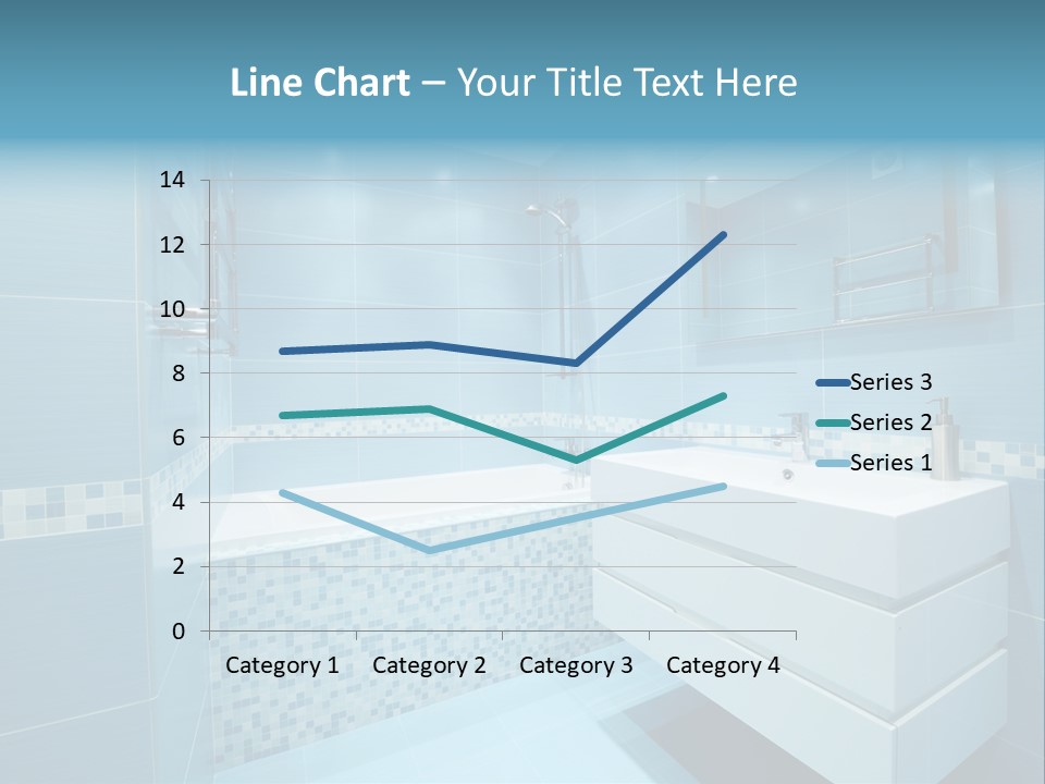 Shower Mosaic Sink PowerPoint Template