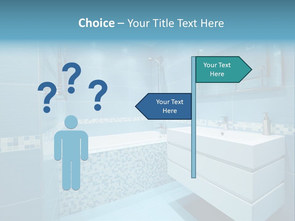 Shower Mosaic Sink PowerPoint Template
