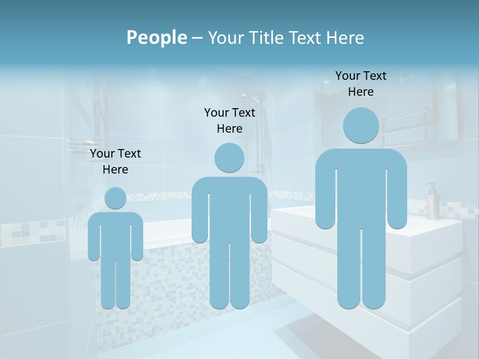 Shower Mosaic Sink PowerPoint Template