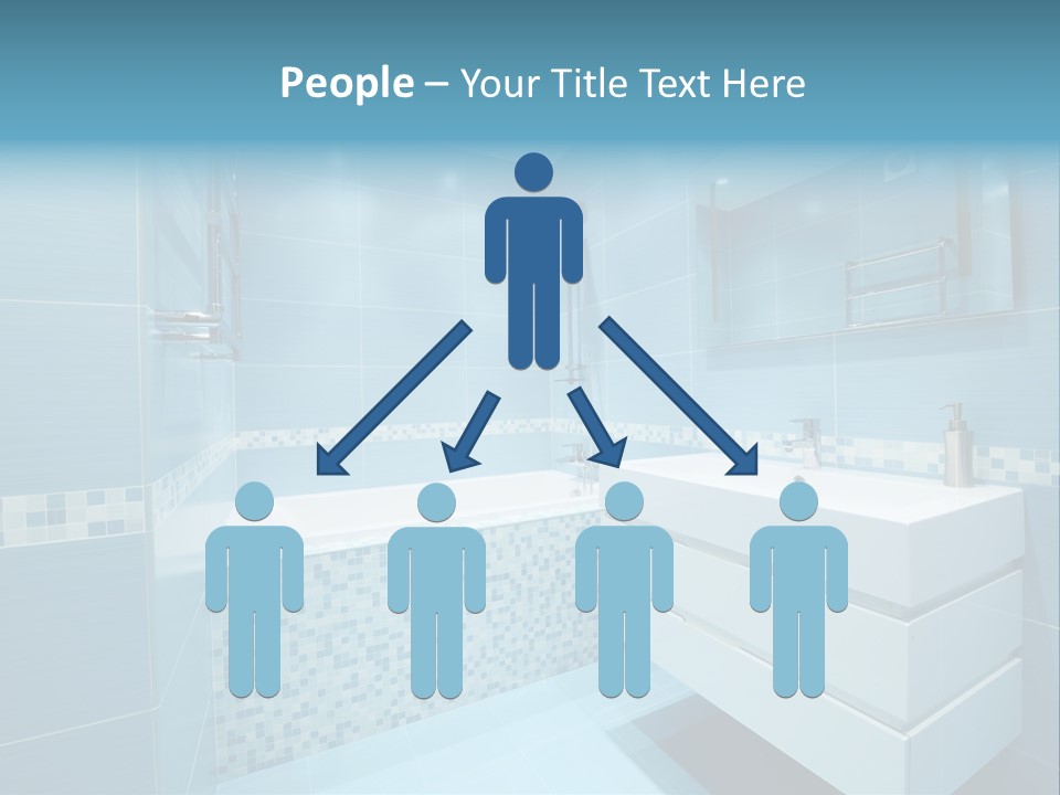 Shower Mosaic Sink PowerPoint Template