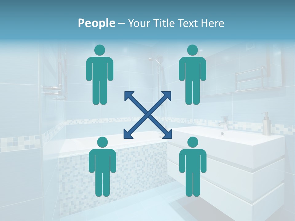 Shower Mosaic Sink PowerPoint Template