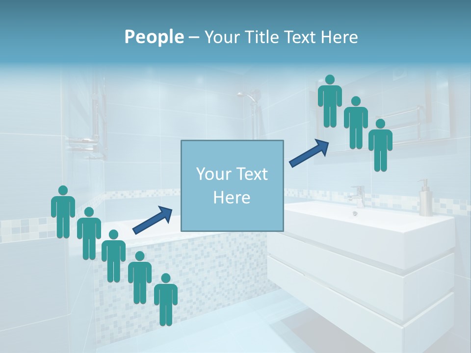 Shower Mosaic Sink PowerPoint Template