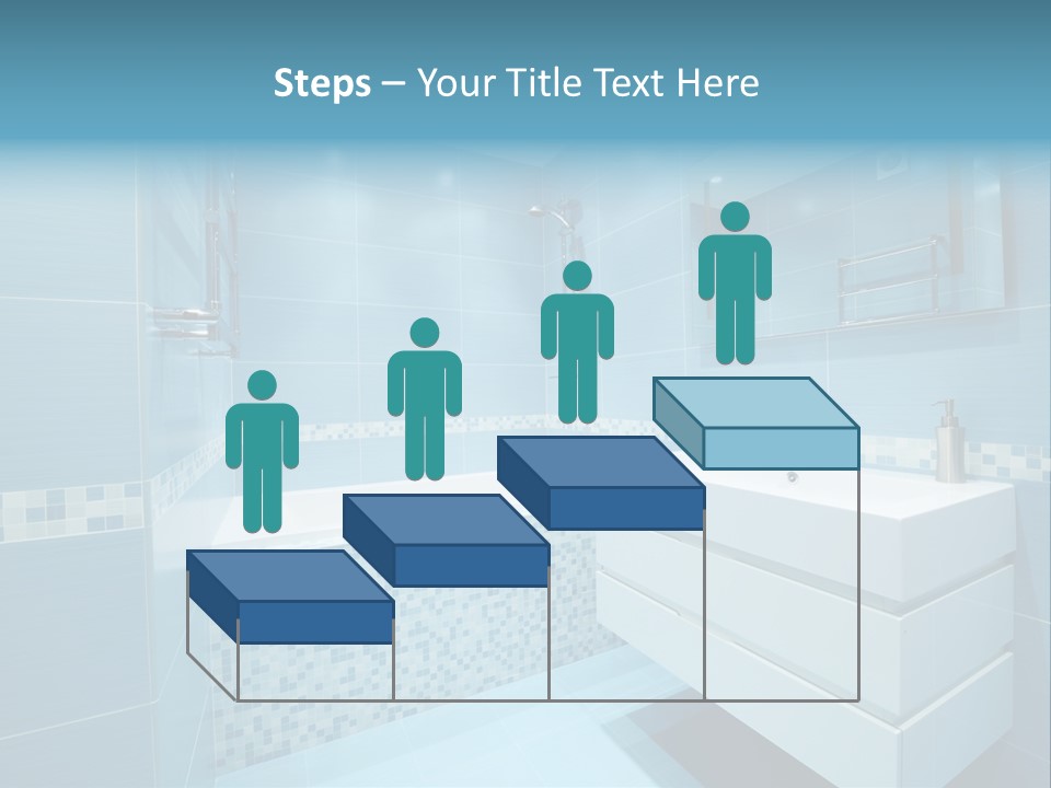 Shower Mosaic Sink PowerPoint Template