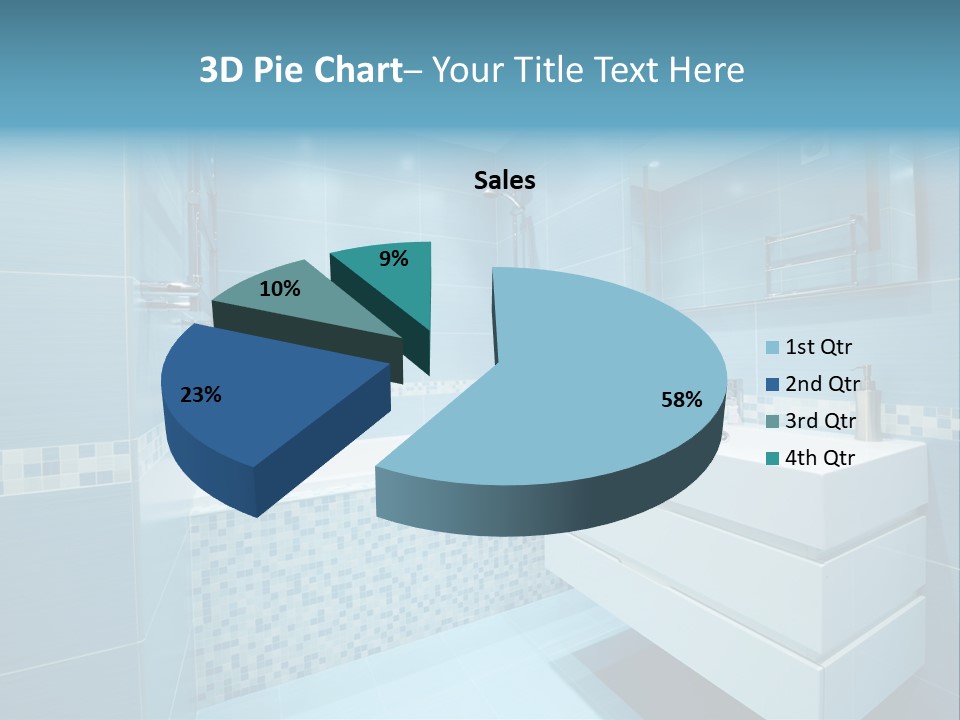 Shower Mosaic Sink PowerPoint Template