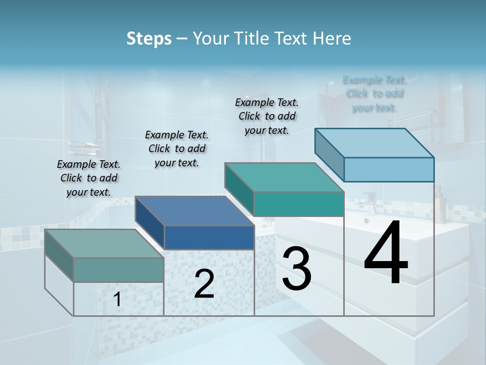 Shower Mosaic Sink PowerPoint Template