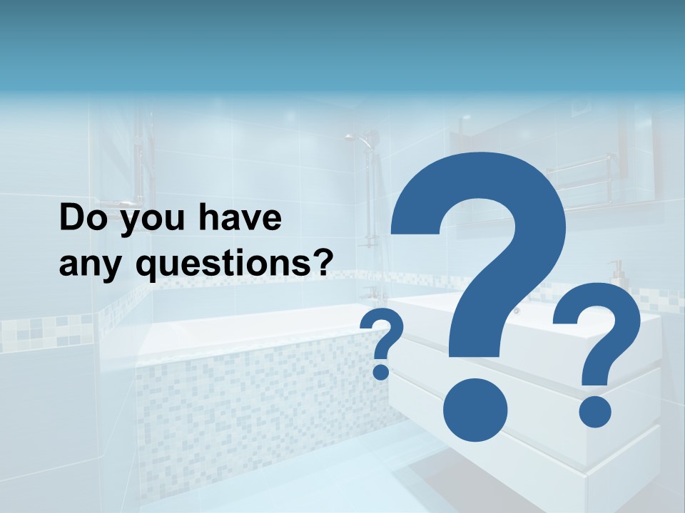 Shower Mosaic Sink PowerPoint Template