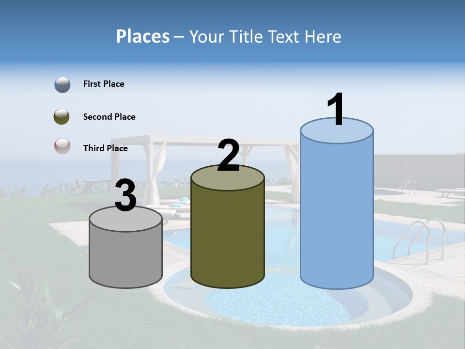 Turquoise Resort Tourism PowerPoint Template