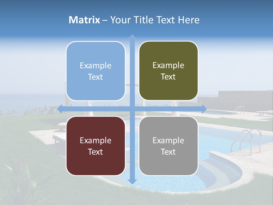 Turquoise Resort Tourism PowerPoint Template