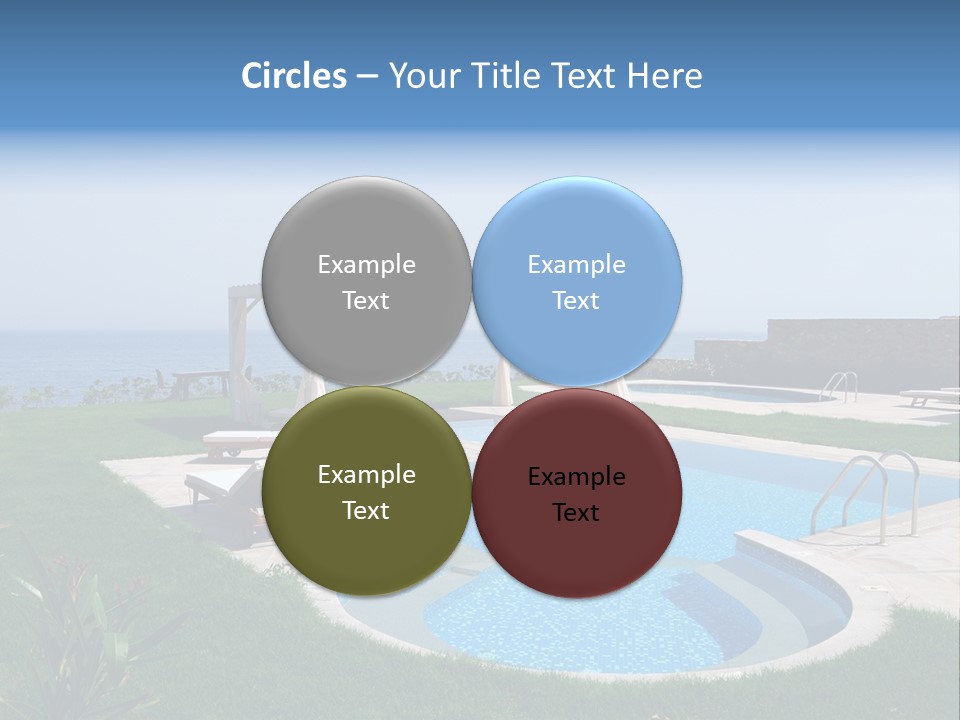 Turquoise Resort Tourism PowerPoint Template