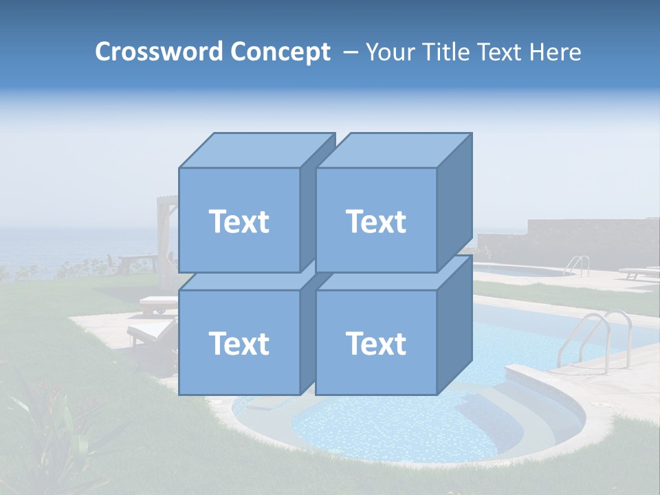 Turquoise Resort Tourism PowerPoint Template