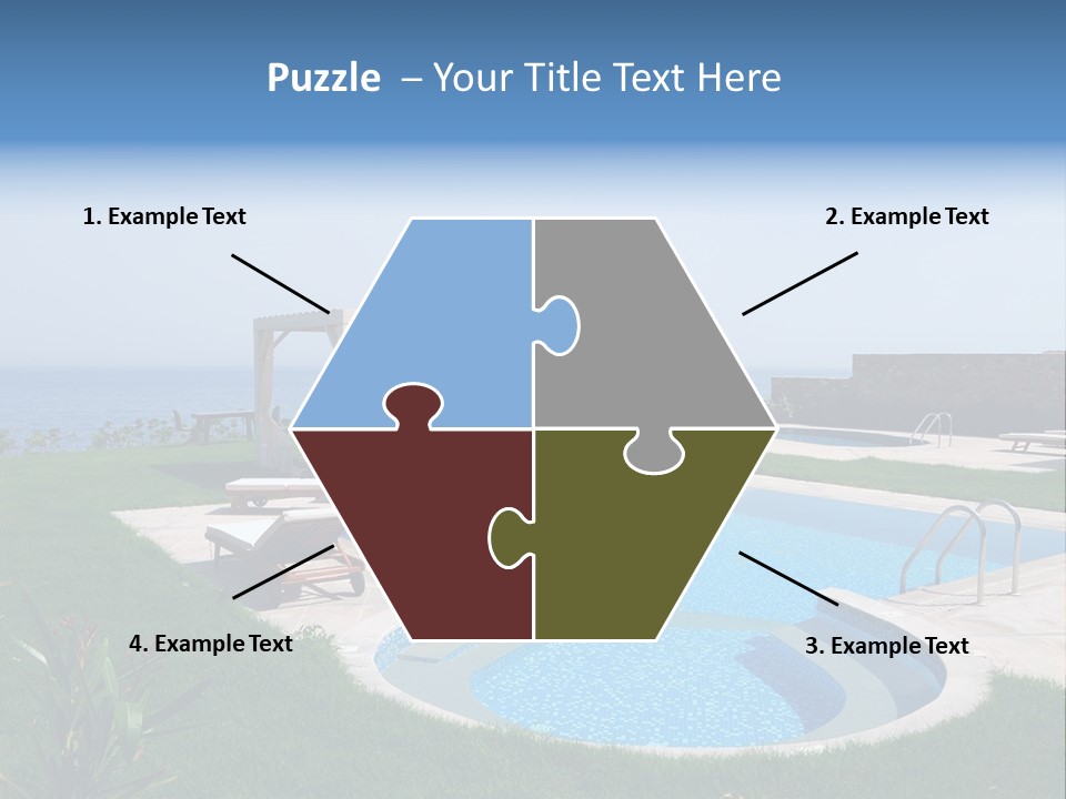 Turquoise Resort Tourism PowerPoint Template