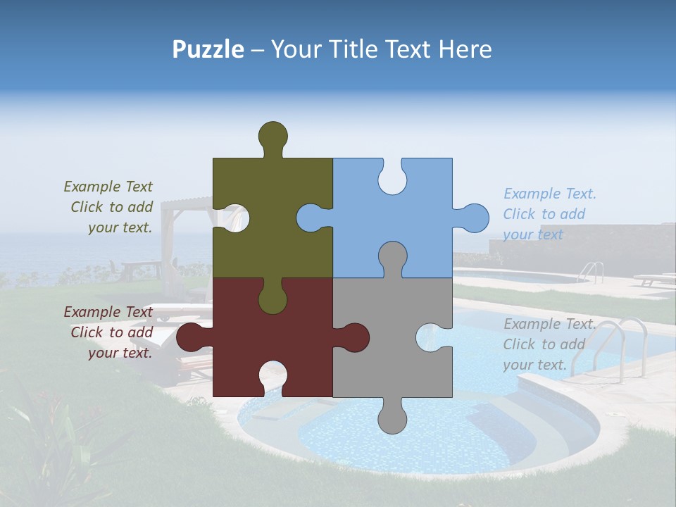 Turquoise Resort Tourism PowerPoint Template