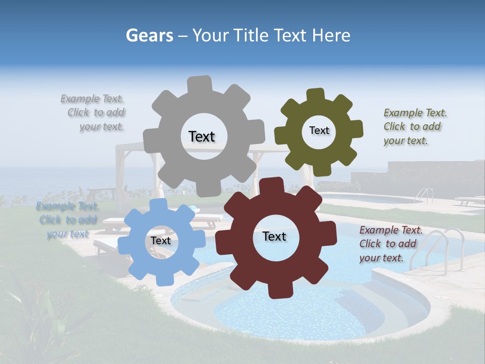 Turquoise Resort Tourism PowerPoint Template