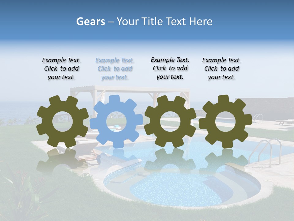 Turquoise Resort Tourism PowerPoint Template