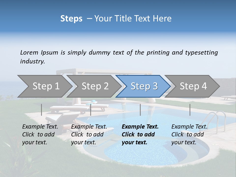 Turquoise Resort Tourism PowerPoint Template