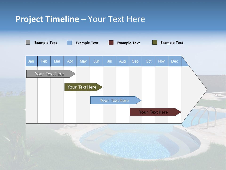 Turquoise Resort Tourism PowerPoint Template