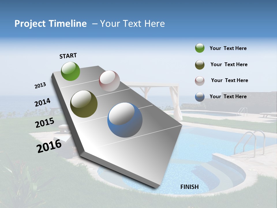 Turquoise Resort Tourism PowerPoint Template
