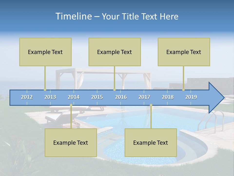 Turquoise Resort Tourism PowerPoint Template