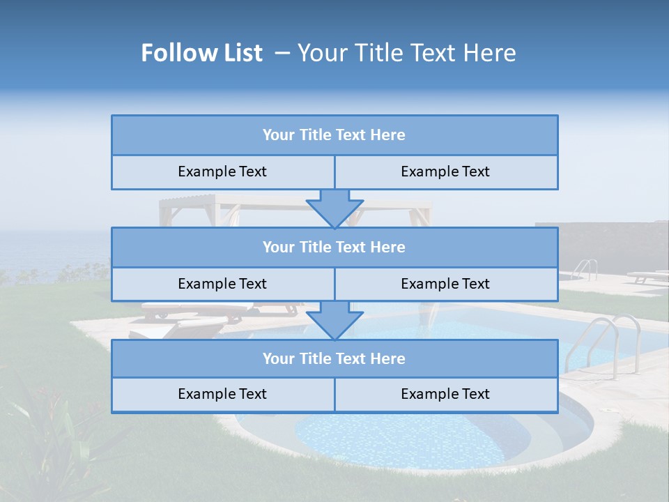 Turquoise Resort Tourism PowerPoint Template
