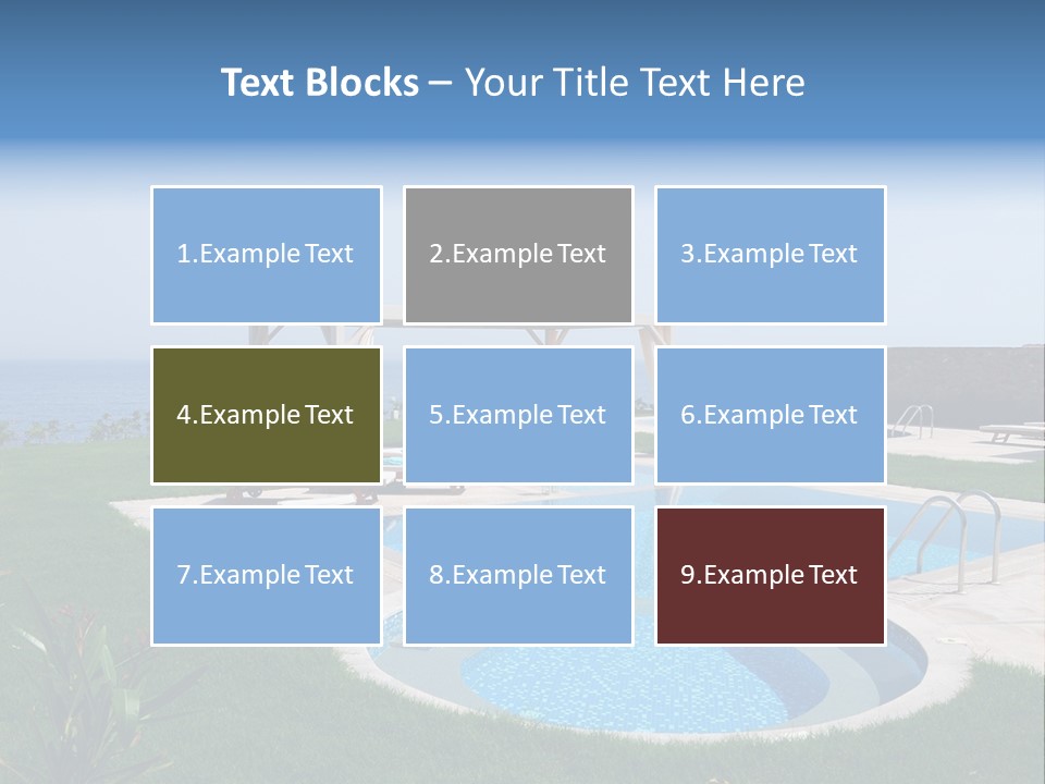 Turquoise Resort Tourism PowerPoint Template