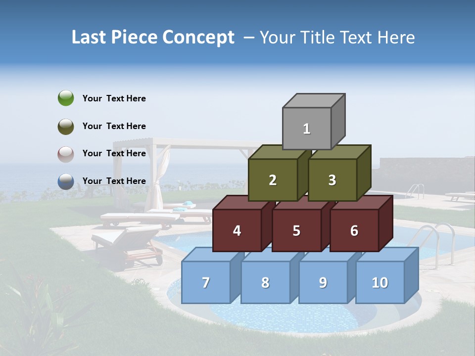 Turquoise Resort Tourism PowerPoint Template