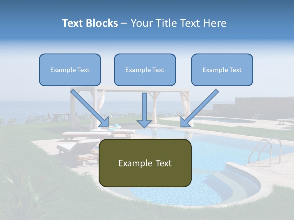 Turquoise Resort Tourism PowerPoint Template
