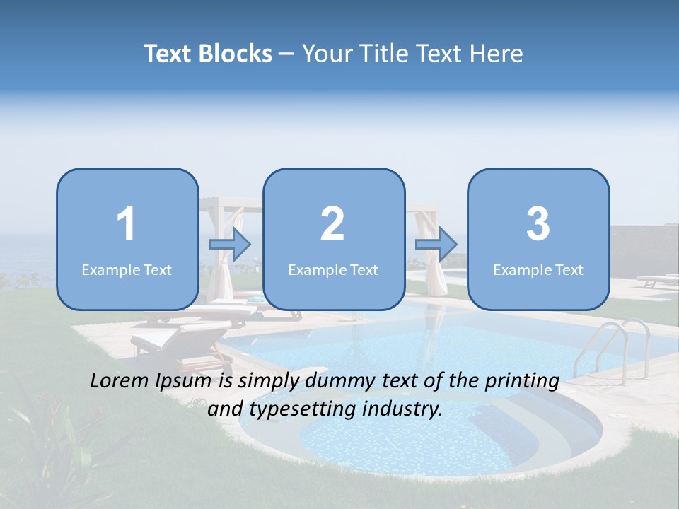 Turquoise Resort Tourism PowerPoint Template