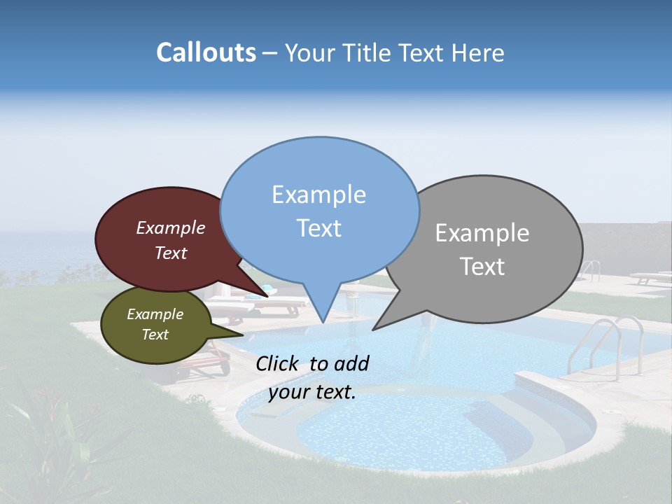 Turquoise Resort Tourism PowerPoint Template