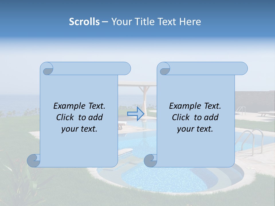 Turquoise Resort Tourism PowerPoint Template