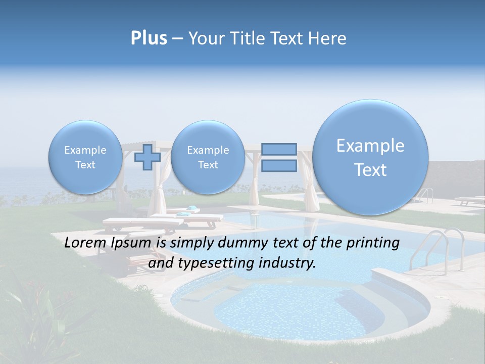 Turquoise Resort Tourism PowerPoint Template