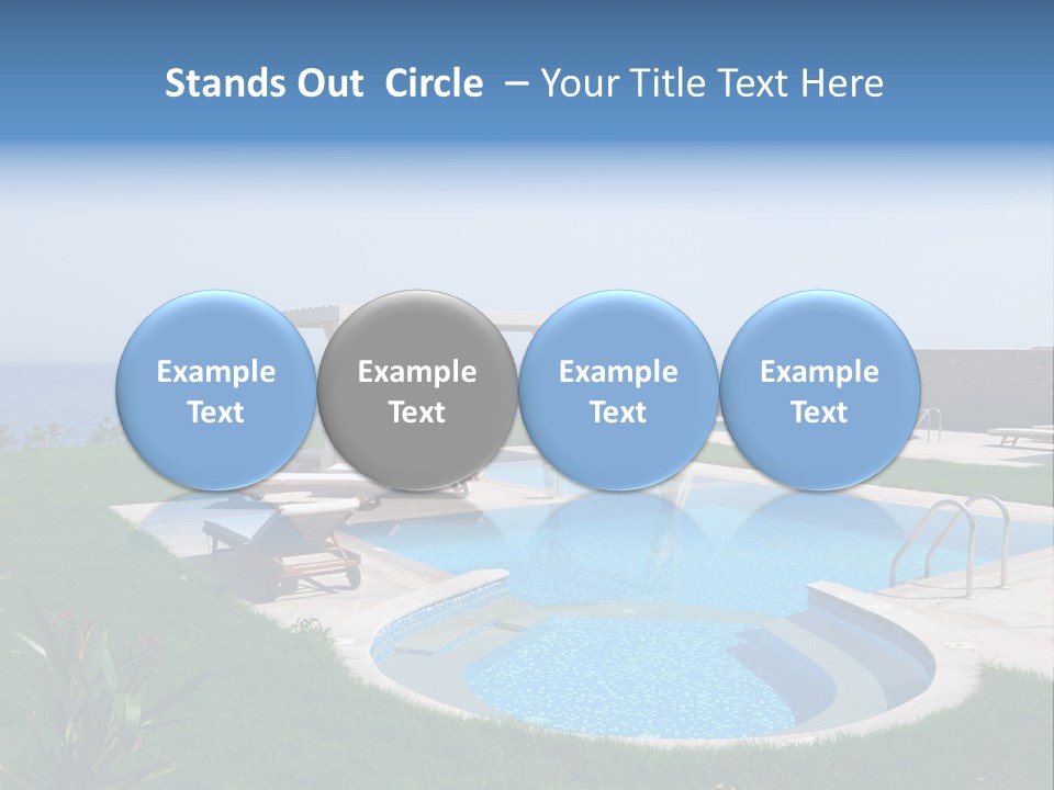 Turquoise Resort Tourism PowerPoint Template