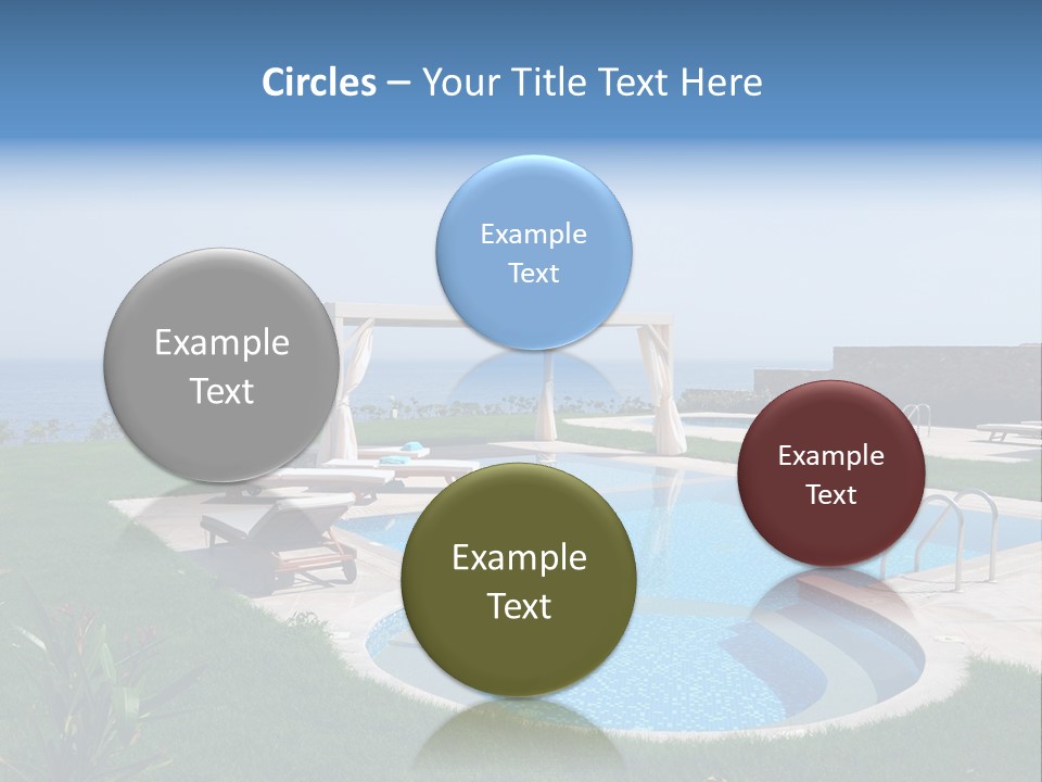 Turquoise Resort Tourism PowerPoint Template