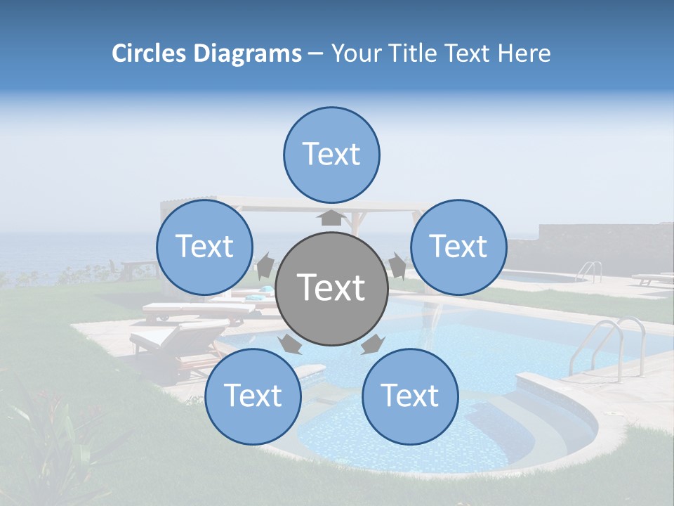 Turquoise Resort Tourism PowerPoint Template