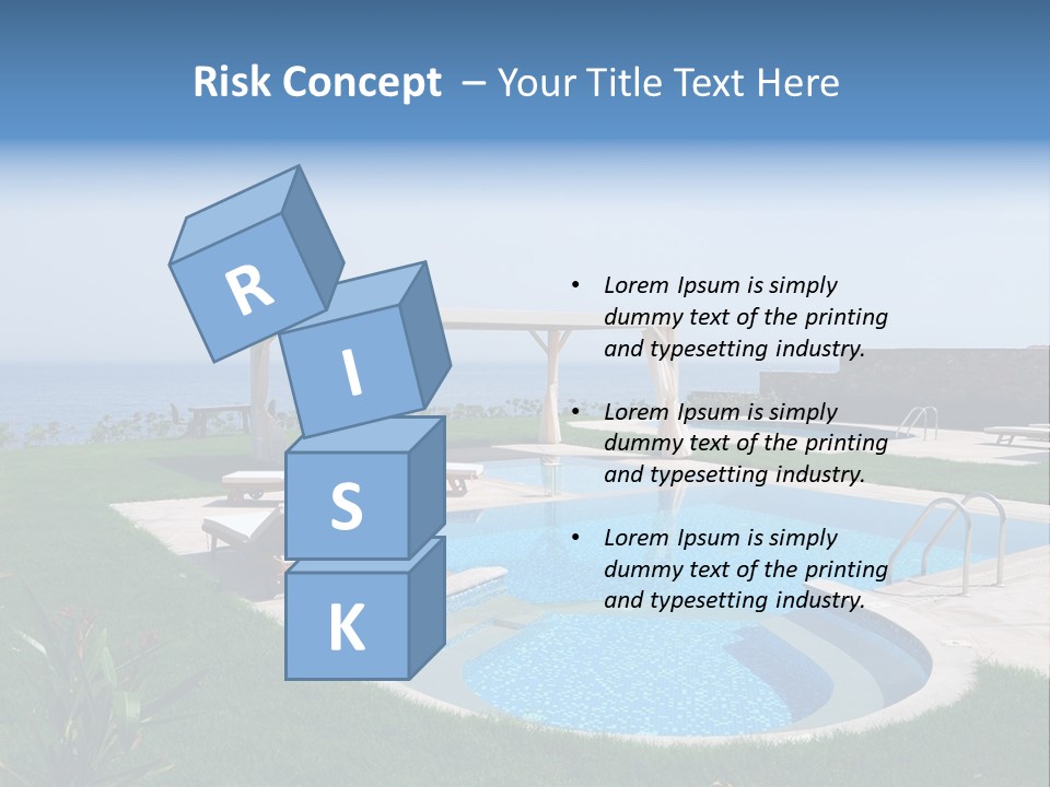 Turquoise Resort Tourism PowerPoint Template