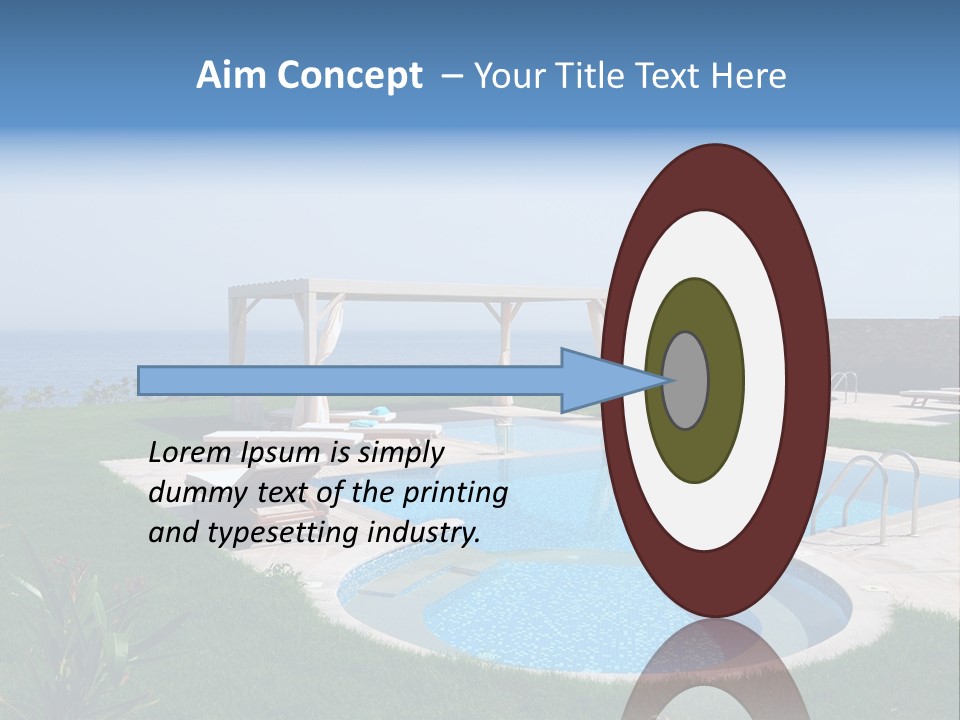 Turquoise Resort Tourism PowerPoint Template