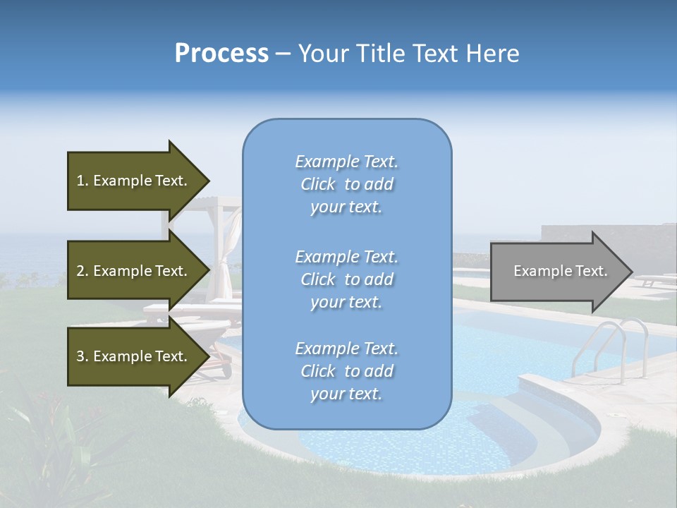 Turquoise Resort Tourism PowerPoint Template