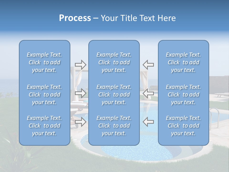 Turquoise Resort Tourism PowerPoint Template