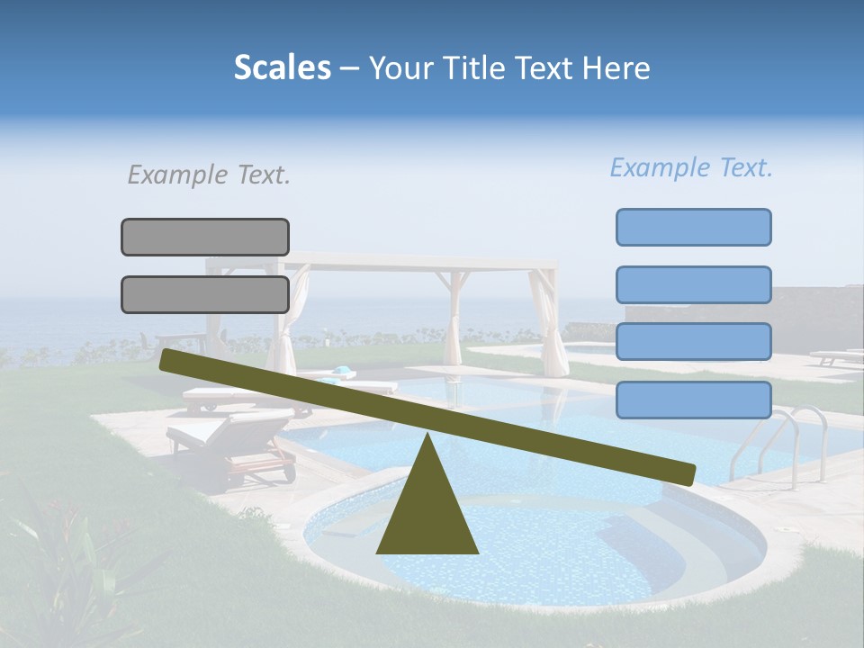 Turquoise Resort Tourism PowerPoint Template