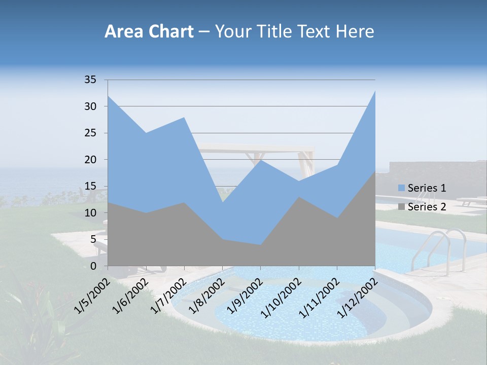 Turquoise Resort Tourism PowerPoint Template