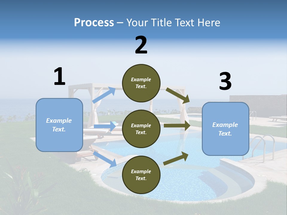 Turquoise Resort Tourism PowerPoint Template