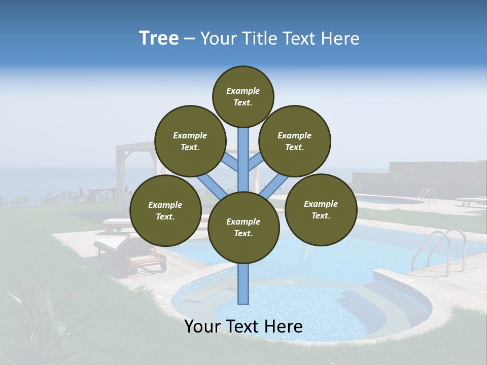 Turquoise Resort Tourism PowerPoint Template